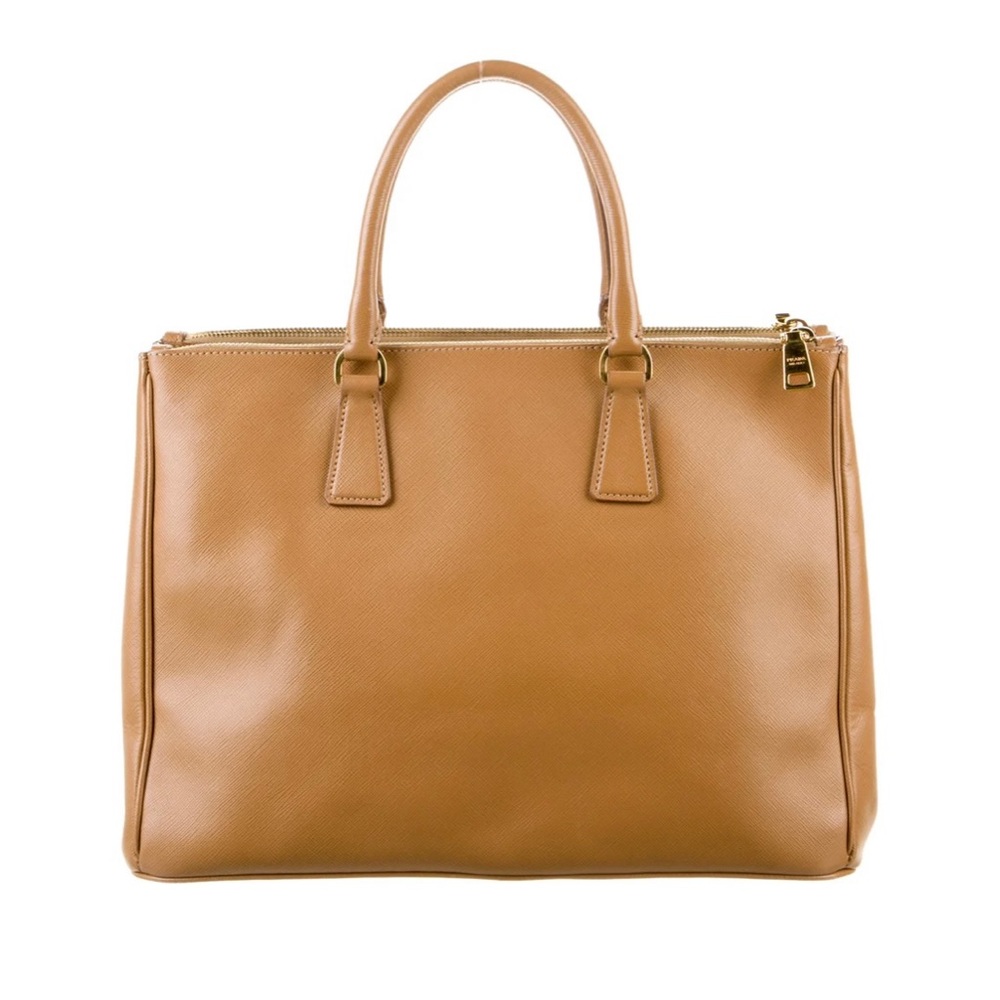 Prada Tan Leather Tote Bag - Picture 4 of 9